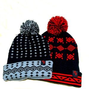 Beautiful Giant 2-PK Cuffed Knit Ski Cap OS NWT